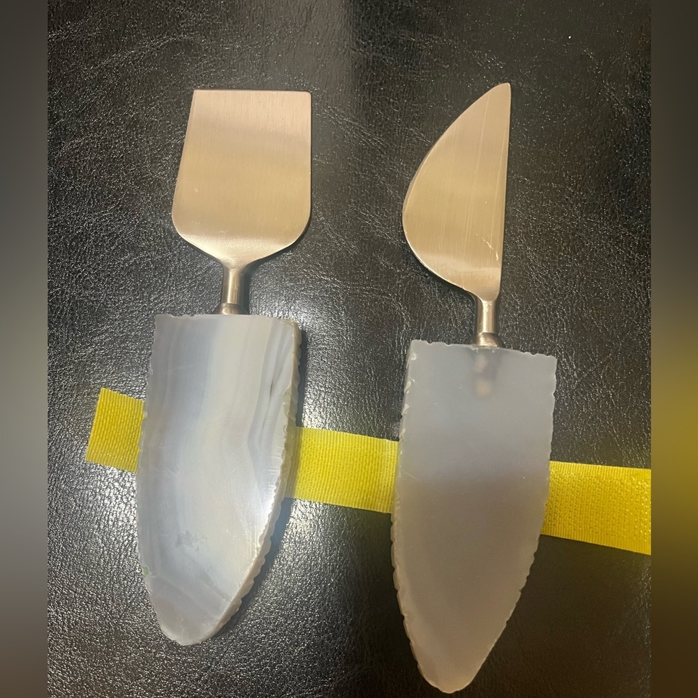 Elegant Silver Cheese‎ Knife Set